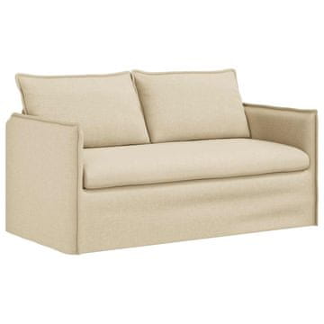 Vidaxl Kavč krema 156 x 82 x 85 cm blago