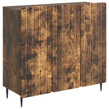 Vidaxl Strani šal Dimljen hrast 89 x 34,5 x 82 cm Inženirski les