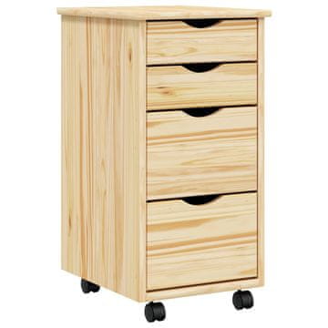 Vidaxl Mobilna omarica s pisalno mizo MOSS Jasen lak 34 x 39 x 65,5 cm