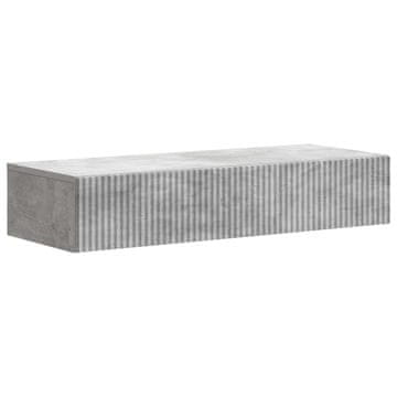 Vidaxl Stenska stranska miza Betonsko siva 87,5 x 34,5 x 17 cm