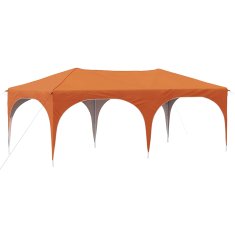 Vidaxl Zložljivi šotor za zabave 574 x 289 x 245 cm Oranžna