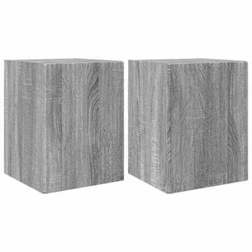 Vidaxl TV stenska omara 2 szt. Siva Sonoma 30 x 31 x 40 cm