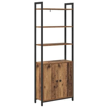 Vidaxl Knjigovni omar Star les 60 x 24 x 161 cm Konstruiran les