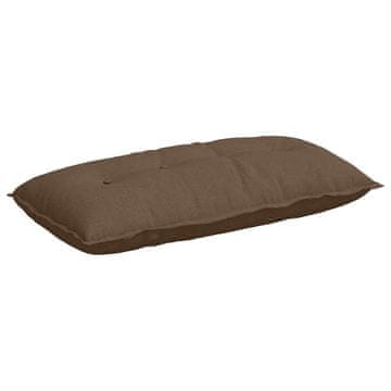Vidaxl Poglavni vzglavnik Rjava 100 x 19 x 50 cm blago