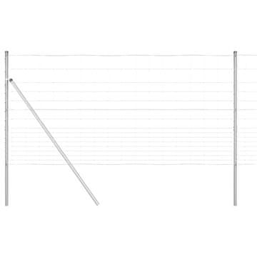 Vidaxl Sistem za pritrditev varjene žične ograje 25 x 1,2 m (Š x V)