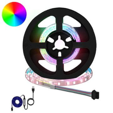 Vidaxl LED trak 2 szt. Črna in prozorna 450 mm Baker in plastika