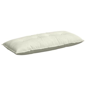 Vidaxl Poglavni vzglavnik krema 120 x 50 cm Žametna tkanina