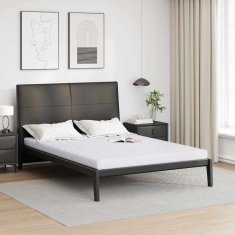 Vidaxl Vzmetnica Bela 140 x 200 cm žakardna tkanina