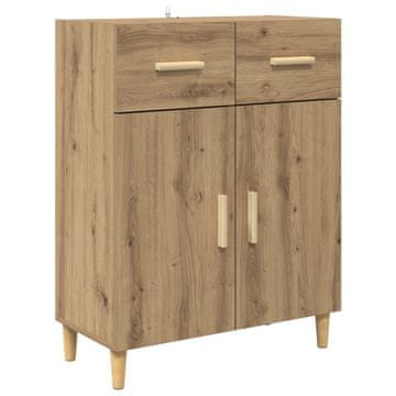 Vidaxl Strani šal artisan hrast 34 x 69.5 x 89 cm Konstruiran les