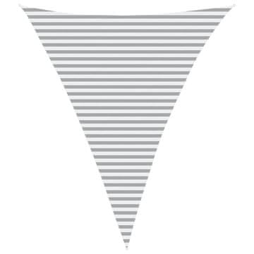 Vidaxl Sončno platno Svetlo siva in bela. 4 x 5 x 5 m