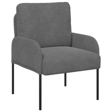 Vidaxl Sedežne garniture z blazino 55cm Temno siva Vezani les