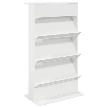 Vidaxl Regal za revije Bela 70 x 41 x 126 cm Inženirski les