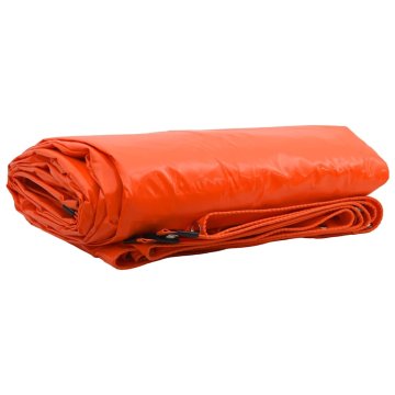 Vidaxl Tarpaulin 650g / m² Oranžna 4 x 4 m Platno s PVC premazom