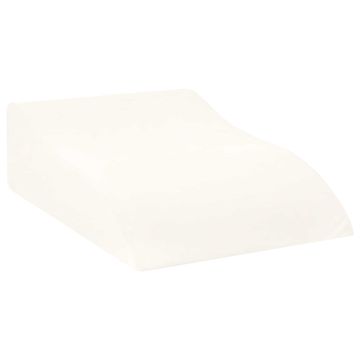 Vidaxl Blazina za noge Bela 68 x 40 x 18 cm PU pena