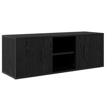 Vidaxl TV omarica Črna Orehovina 100 x 31,5 x 35 cm Konstruiran les