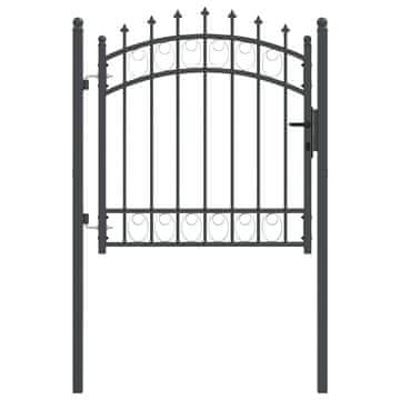 Vidaxl Vrata ograje s bodicami EMMEN 100 x 100 cm