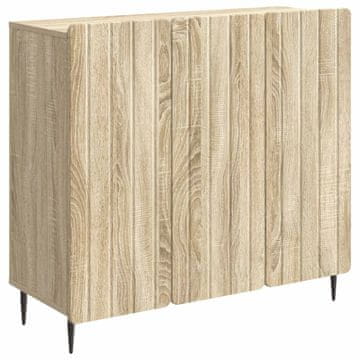 Vidaxl Strani šal Sonoma hrast 89 x 34,5 x 82 cm Inženirski les