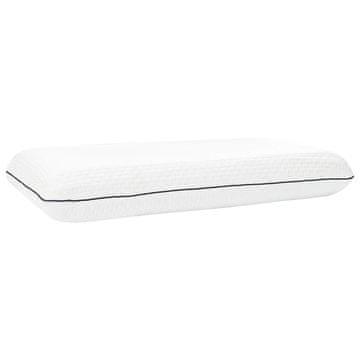 Vidaxl Vzglavnik za spanje Enobarvno Bela 80 x 40 x 12 cm Gel pena