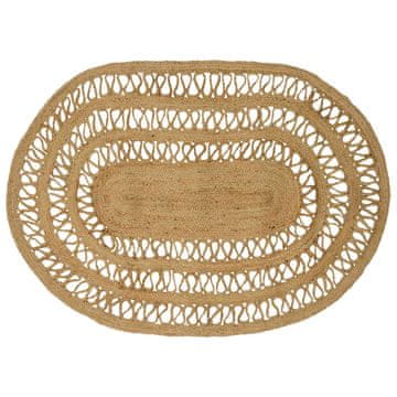 Vidaxl Preproge za površine Naravna 100 x 152 cm Juta