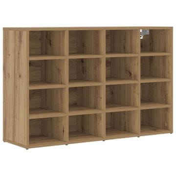 Vidaxl Omara za čevlje Umetni hrast 103 x 30 x 67 cm Konstruiran les