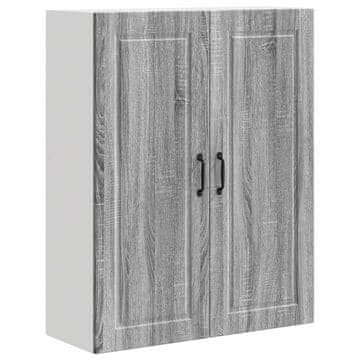 Vidaxl Omarica na steni PORTO Siva Sonoma 80 x 31 x 100 cm