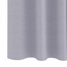 Vidaxl Zavese za zatemnitev z obroči 2 szt. Kovinsko siva 260 x 140 cm