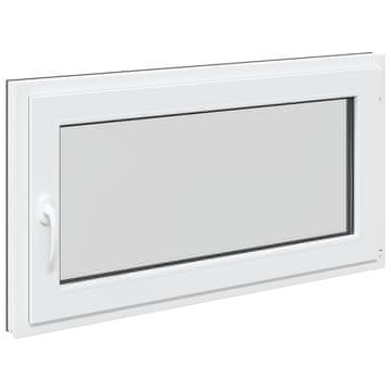 Vidaxl Okno za klet RISOR 110 x 50 cm PVC in steklo Antracit