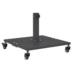 Vidaxl Podstavek za senčnik 26.8 kg Temno siva Kvadrat Nastavljivo