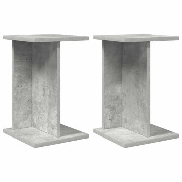 Vidaxl Stojalo za rastline 2 kos Betonsko siva 25 x 25,5 x 40,5 cm