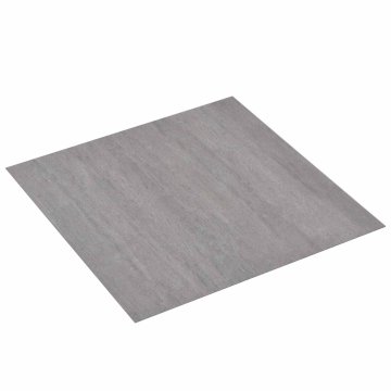 Vidaxl Samolepilne Talne Plošče Siva in les 30,5 x 30,5 cm 20 kos PVC