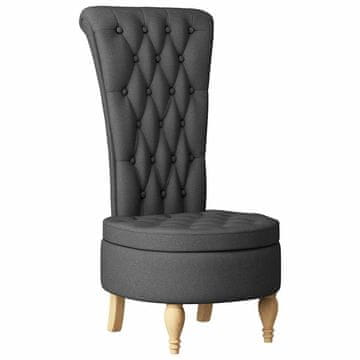 Vidaxl Sedežna blazina Temno siva 56,5 x 70 x 110 cm blago