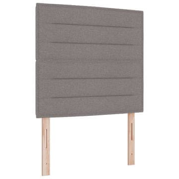 Vidaxl LED glava postelje z LED trakami z vzglavjem Taupe 80 cm blago