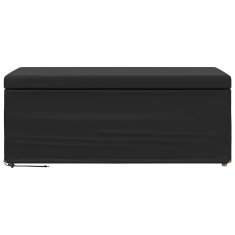 Vidaxl Stolica Črna 101 x 41 x 40 cm Umetno Usnje in Umetno Leseno