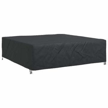 Vidaxl Prevleka za pohištvo Enobarvno Črna 260 x 260 x 70 cm 600D