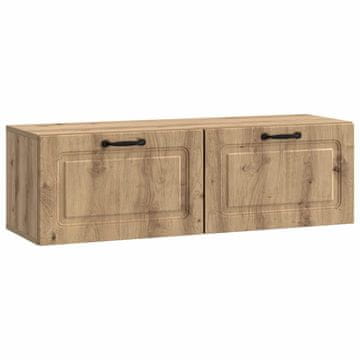 Vidaxl Omarica za TV, ki jo lahko montiraš na steno Artisan hrast