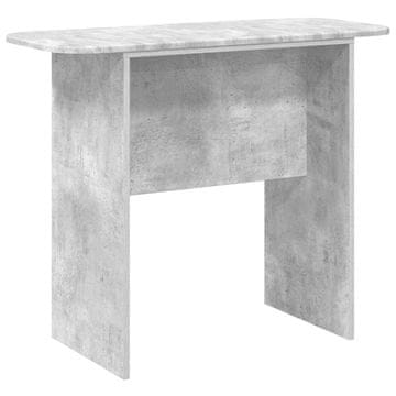 Vidaxl Konzolna miza Betonsko siva 93 x 40 x 75 cm Konstruiran les