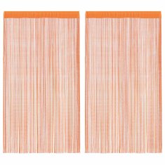Vidaxl Zavese iz nitk 2 kosa 140x250 cm oranžne barve