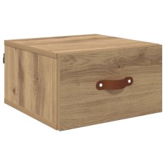 Vidaxl Stenska nočna omarica 35 x 35 x 20 cm Inženirski les