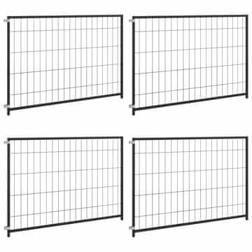 Vidaxl Pasji boks črn 300x100x70 cm jeklo