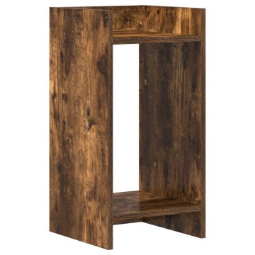 Vidaxl Stojalo za rastline Dimljen hrast 30 x 30 x 60 cm