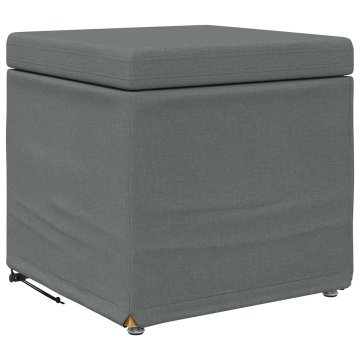 Vidaxl Stolica Temno siva 41 x 41 x 40 cm Tkanina in obdelano les