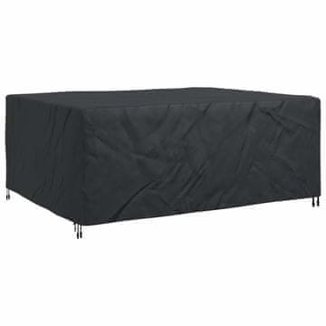 Vidaxl Prevleka za pohištvo Enobarvno Črna 220 x 190 x 85 cm 210D