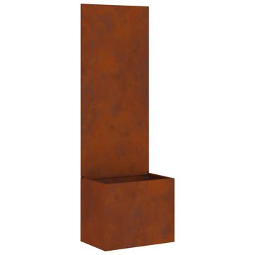 Vidaxl Zaslon za zasebnost v vrtu Rjav 50 x 32 x 150 cm Odporno jeklo