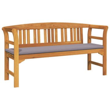 Vidaxl Klop s rozami Naravna 157 x 46 x 82,5 cm Masiven les akacije