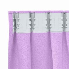 Vidaxl Zavese za zatemnitev z obroči 2 szt. Vijolična 140 x 140 cm