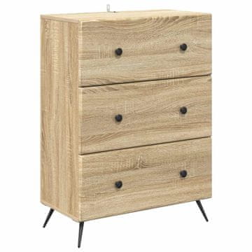 Vidaxl Predalna omara 66 x 34,5 x 90 cm Inženirski les Sonoma hrast