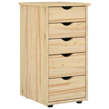 Vidaxl Za omarice MOSS 34 x 39 x 61,5 cm Masivno borovo les Rjava