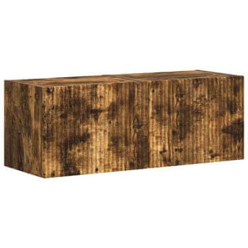 Vidaxl TV stenska omara 2 szt. Dimljeni oreh 39 x 31 x 29,5 cm