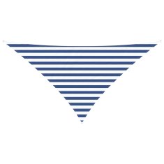 Vidaxl Sončno platno Modra in bela 2,5 x 2,5 x 3,5 m