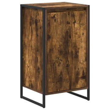 Vidaxl Strani šal Dimni hrast 43 x 36 x 75,5 cm Konstruiran les